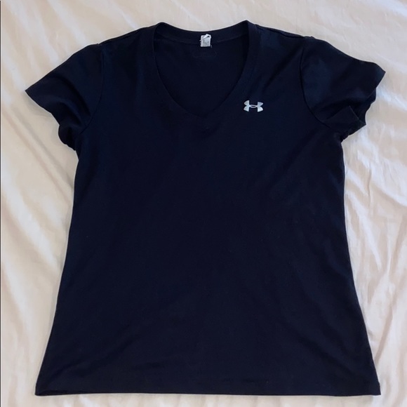 Under Armour Black Athletic V-neck, Medium - Picture 1 of 4